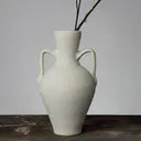 White Ceramic Gandian Pitcher