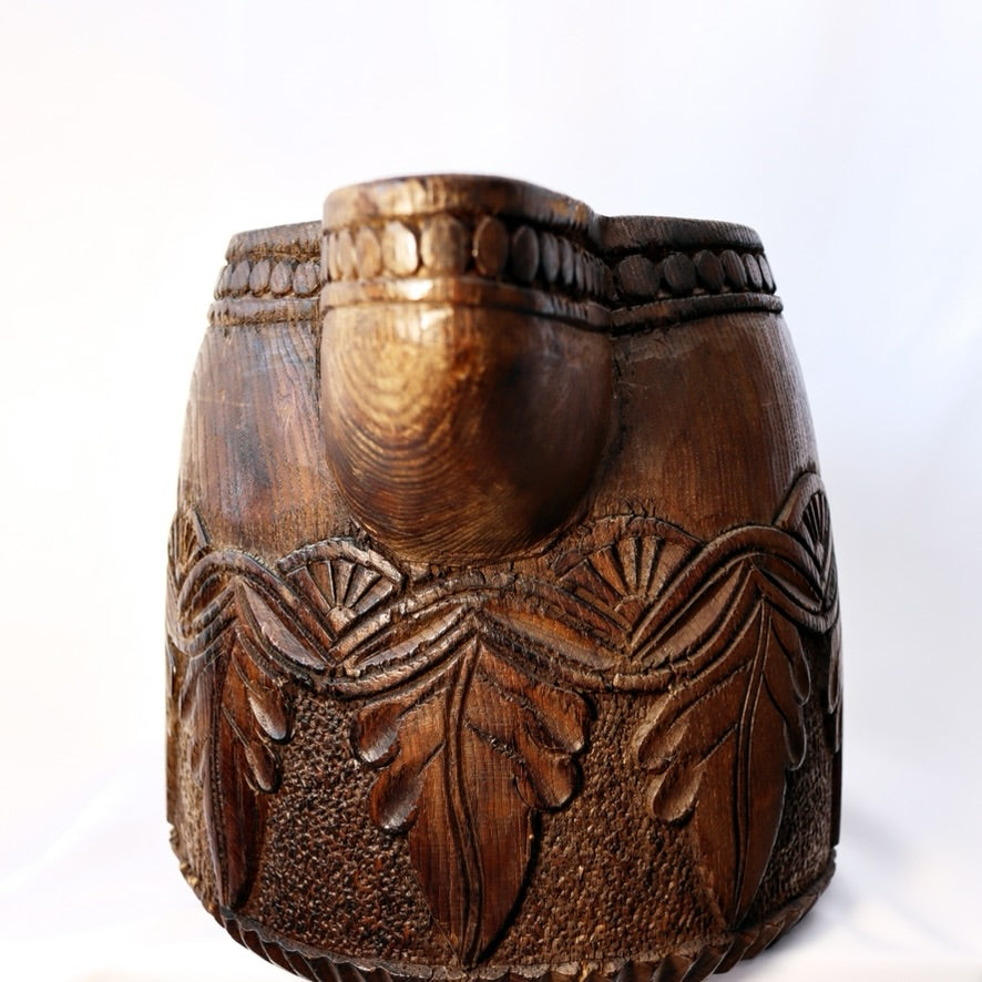 Taramundi Hand Carved Wooden Jug