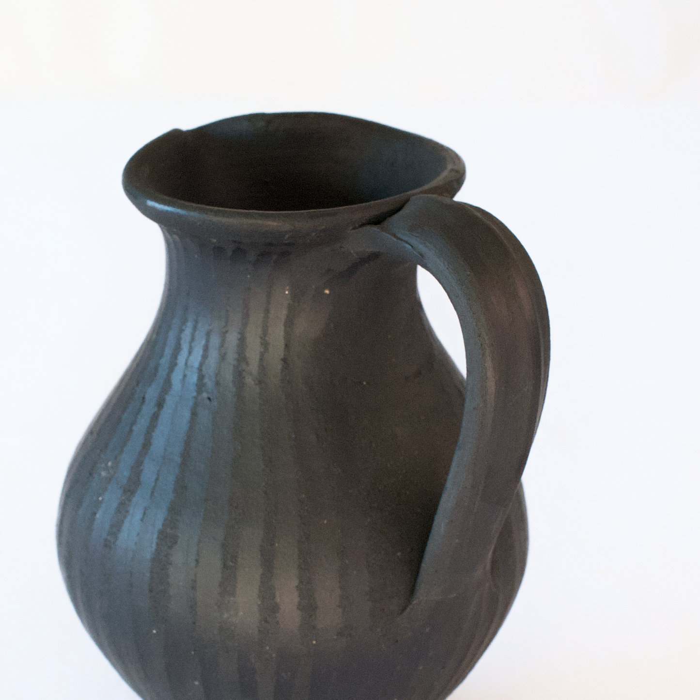 Black Ceramic Mini Wine Jug - Siobhan