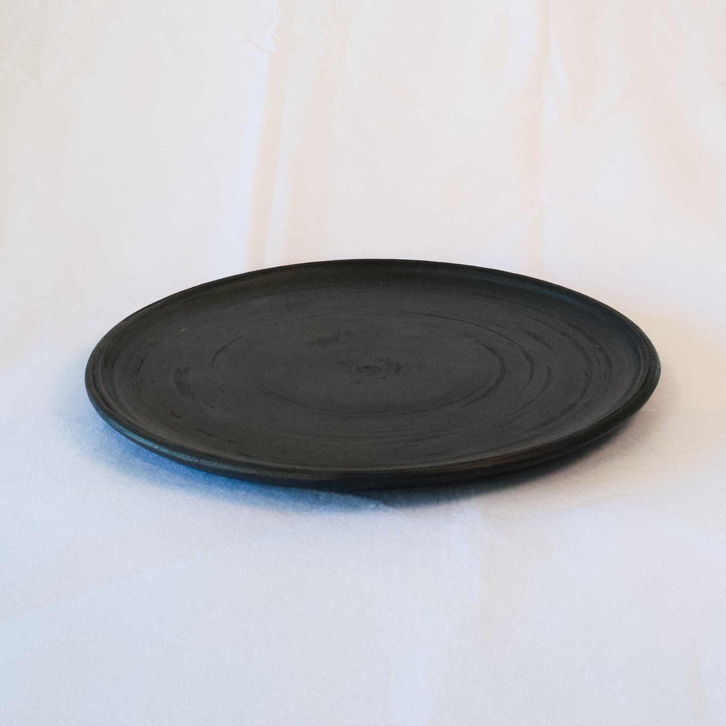 Black Ceramic Small Plate - Amelia