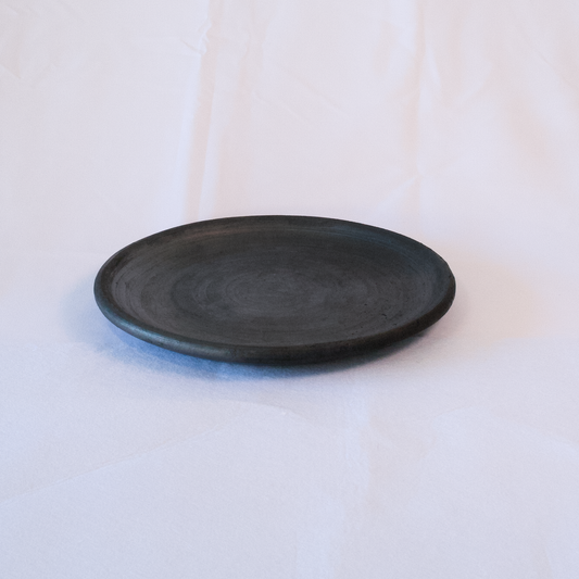 Black Ceramic Small Plate - Amelia