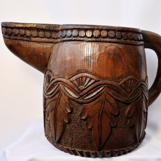 Taramundi Hand Carved Wooden Jug