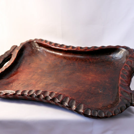 Hand Carved Wooden Tray