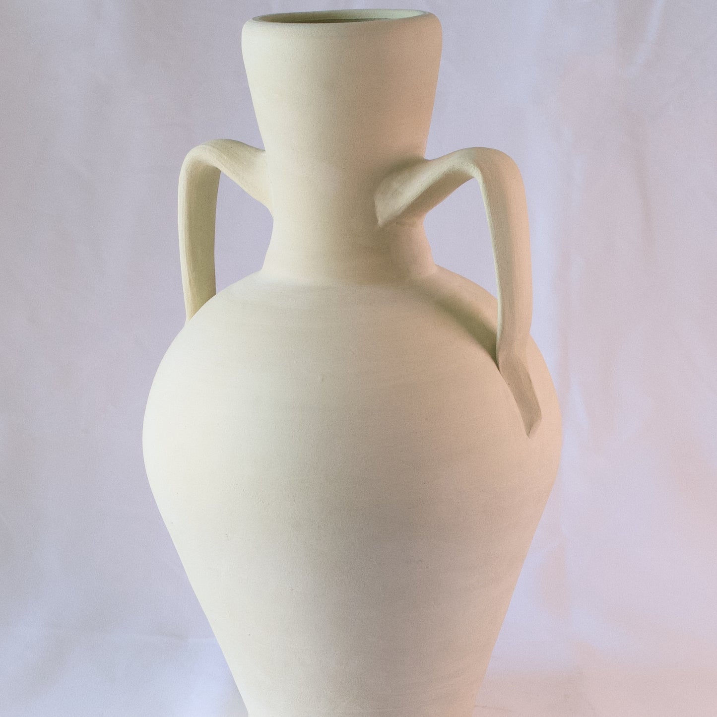 White Ceramic Gandian Pitcher