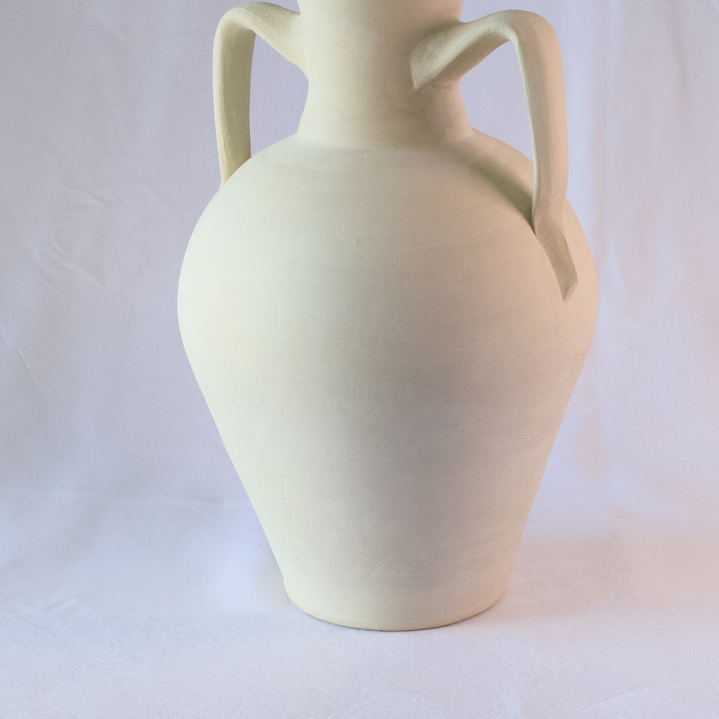 White Ceramic Gandian Pitcher